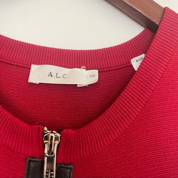 A.L.C. Dress Dolls Sleeveless Zip Front Knit Size XS - Picture 4 of 5